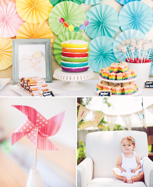 Backyard 1St Birthday Party Ideas
 Whimsical Backyard Rainbow First Birthday Hostess with