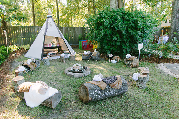 Backyard 1St Birthday Party Ideas
 Pow wow party for sisters Kids Birthday Parties