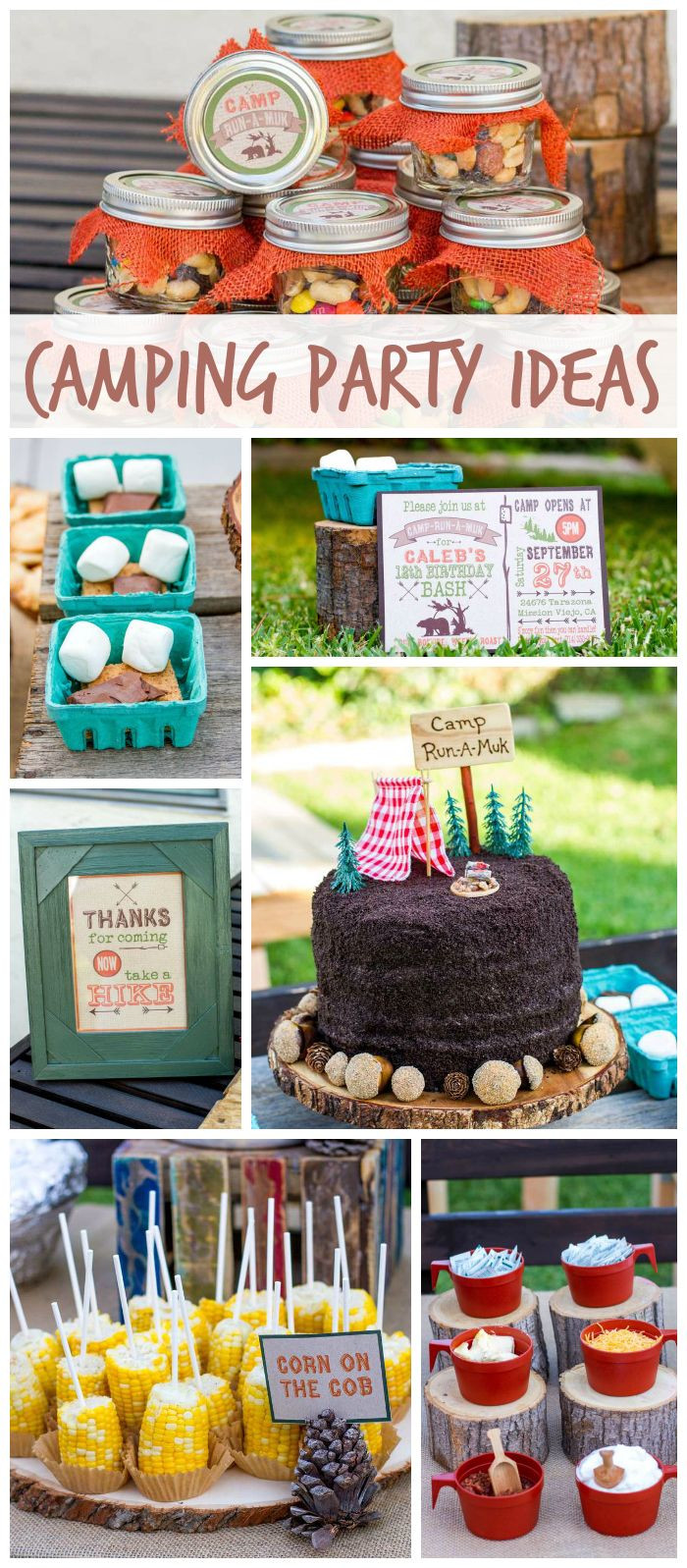 Backyard Birthday Party Ideas 4 Year Old
 A backyard camping boy birthday party with fun foods s