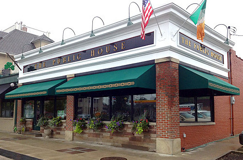 Backyard Bocce Cleveland
 New Awnings with Custom Graphics at Public House