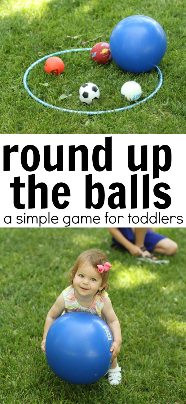 Backyard Games For Toddlers
 Round Up the Balls Game for Toddlers