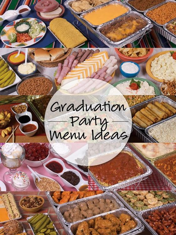 Backyard Graduation Party Menu Ideas
 Graduation parties Parties and Graduation on Pinterest