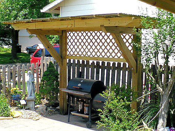 Backyard Grill Area
 pergola for my grill
