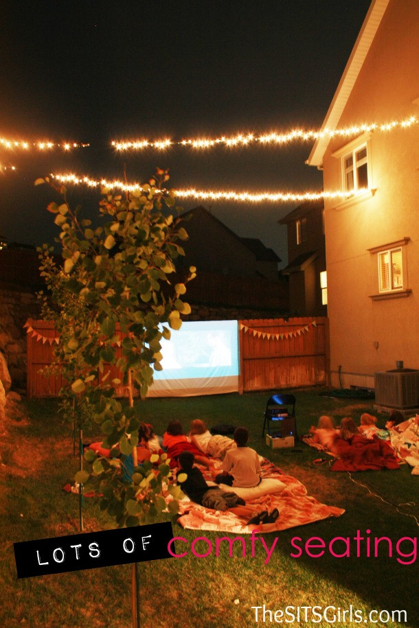 Backyard Movie Ideas
 Backyard Movie Night DIY Party