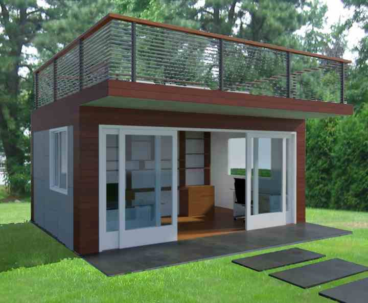 Backyard Office Kits
 Prefab Front Porch Roof Kits