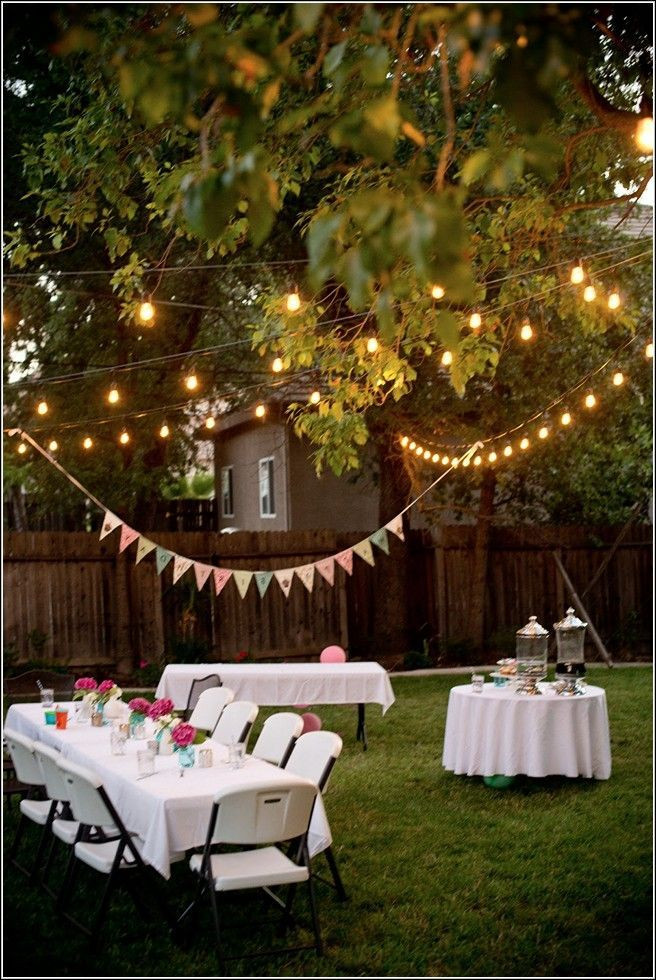 Backyard Party Ideas Lighting
 1000 ideas about Backyard Party Decorations on Pinterest