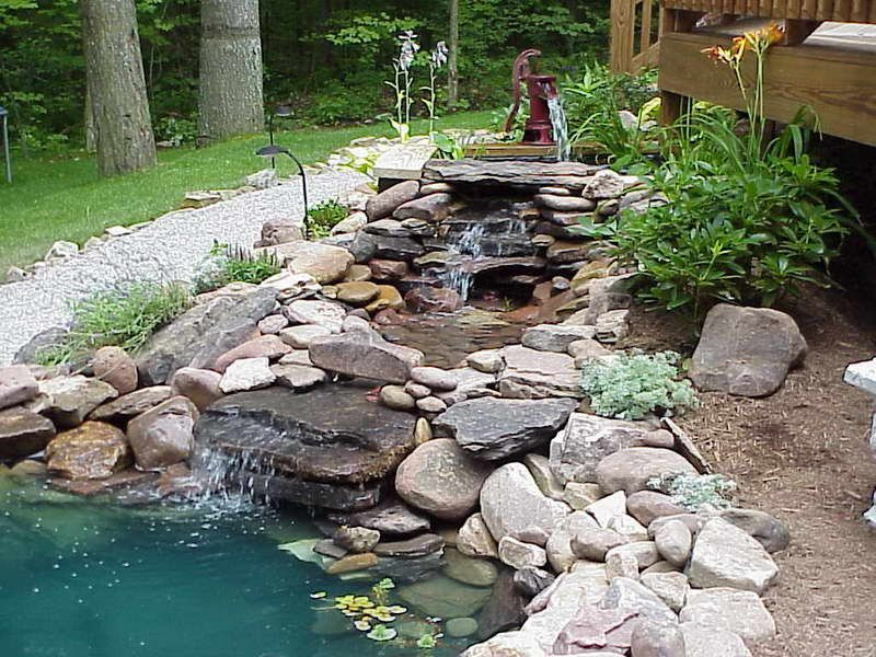Backyard Pond Liners
 Preformed Pond Liners With Stone Gravel