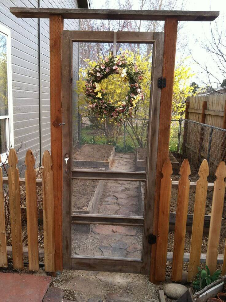 Backyard Screen Door
 18 DIY Garden Fence Ideas to Keep Your Plants