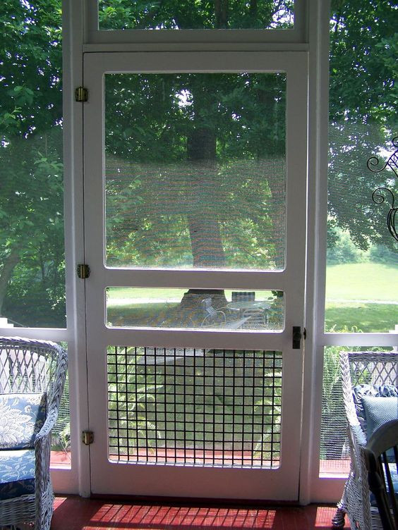 Backyard Screen Door
 screened in porch