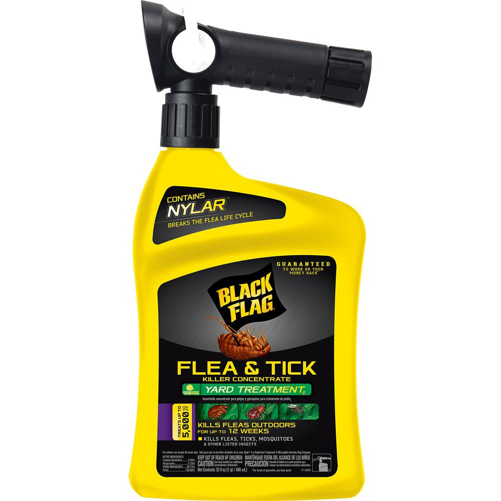 Backyard Tick Spray
 Black Flag Flea and Tick 32 oz Ready to Spray Concentrate