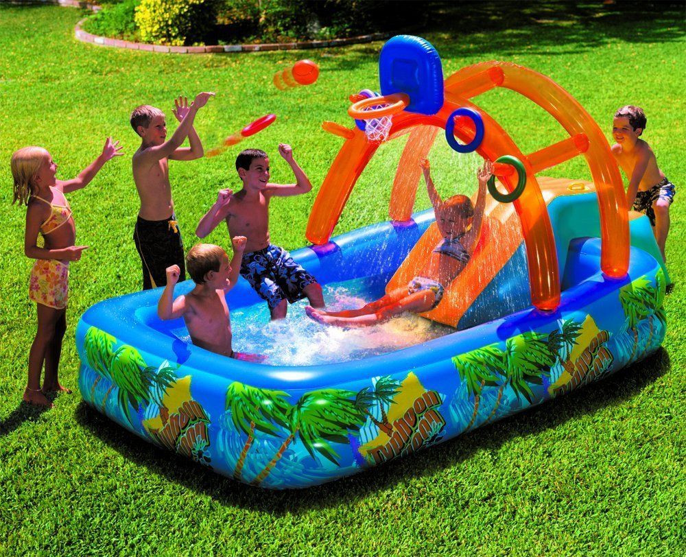 Backyard Water Park Party Ideas
 Inflatable Water Park Slide Pool mercial Bounce House