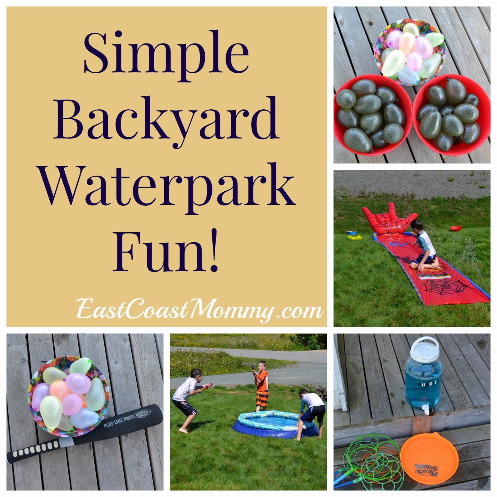 Backyard Water Park Party Ideas
 East Coast Mommy Simple Backyard Water Park