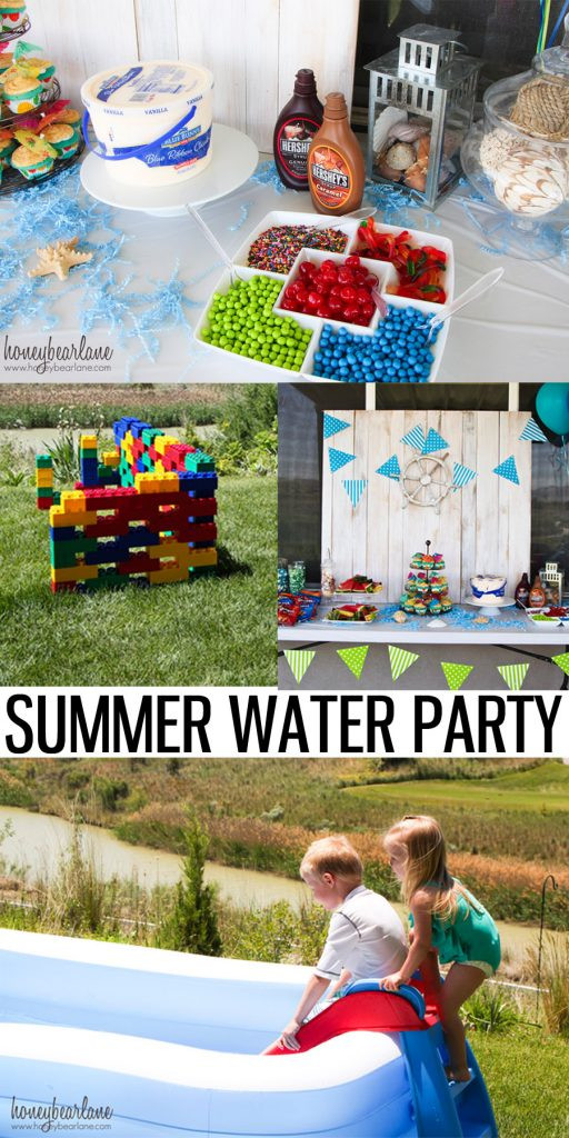 Backyard Water Party Ideas
 Water Themed Birthday Party Honeybear Lane