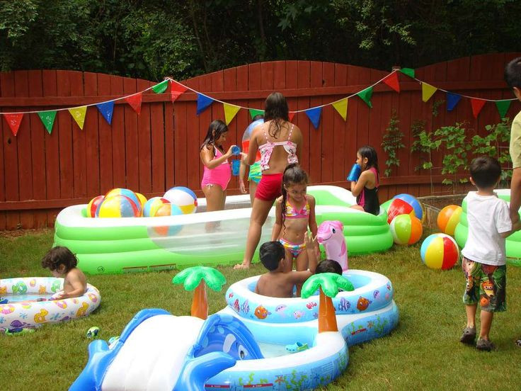 Backyard Water Party Ideas
 Pool Party Birthday Party Ideas 5 of 34