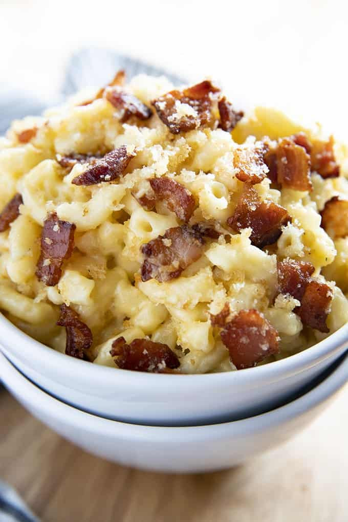 Bacon Baked Macaroni And Cheese
 Bacon Mac and Cheese The Salty Marshmallow