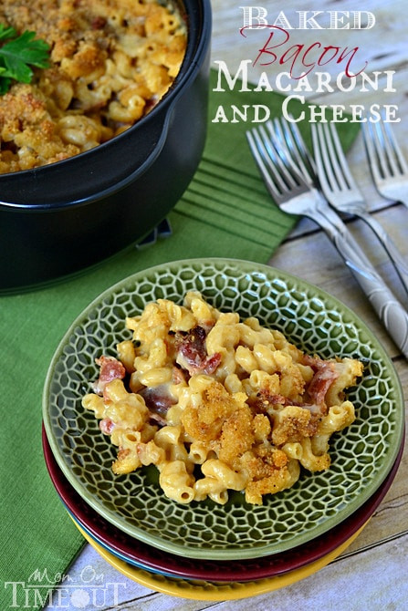 Bacon Baked Macaroni And Cheese
 Baked Macaroni and Cheese with Bacon and Caramelized ions
