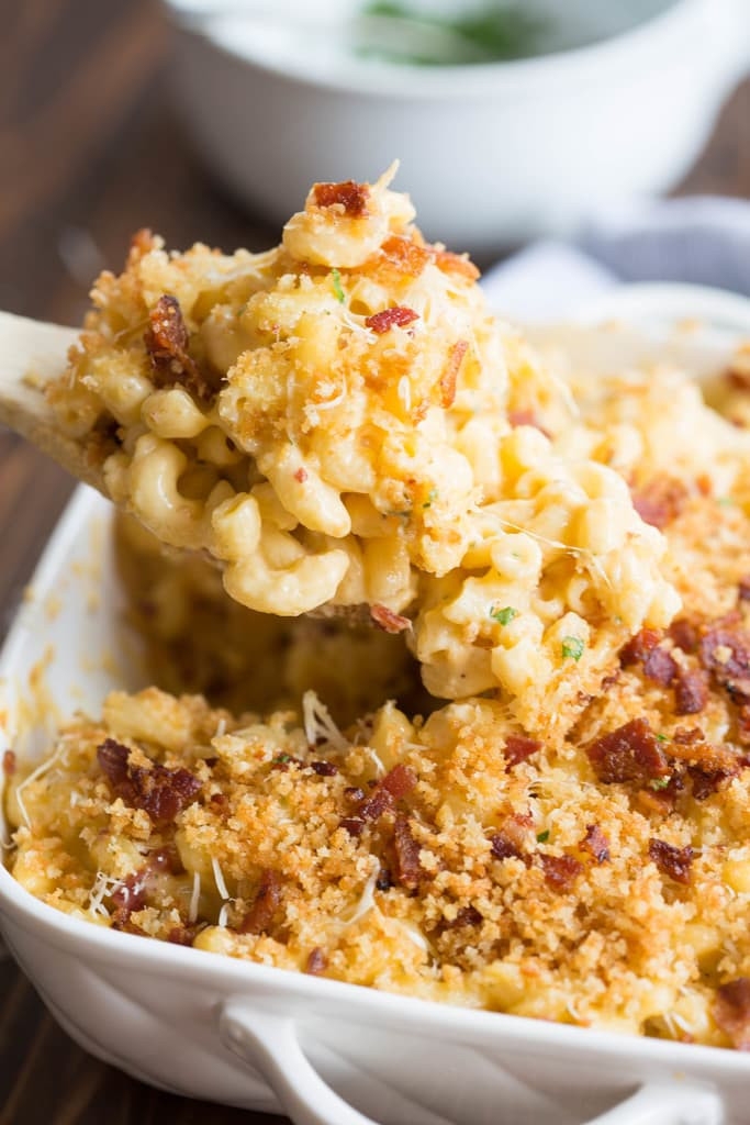 Bacon Baked Macaroni And Cheese
 Gourmet Baked Mac and Cheese Tastes Better From Scratch