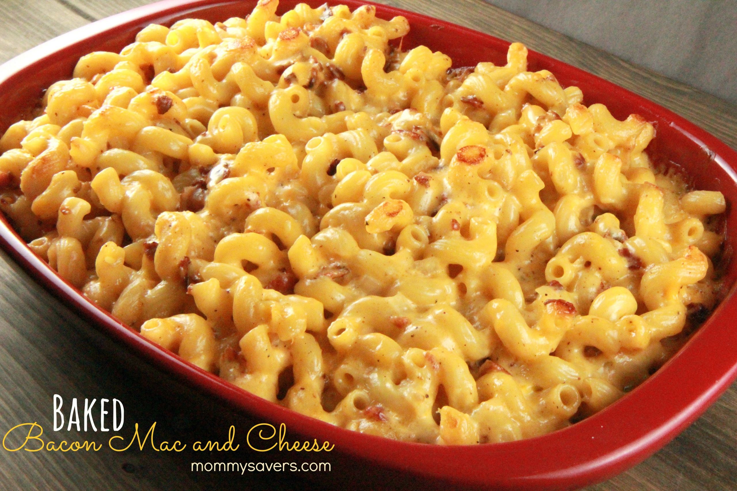 Bacon Baked Macaroni And Cheese
 Macaroni & Cheese With Bacon Recipe — Dishmaps
