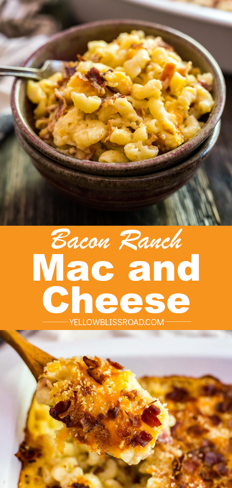 Baked Mac And Cheese With Chicken And Bacon
 Bacon Ranch Macaroni & Cheese