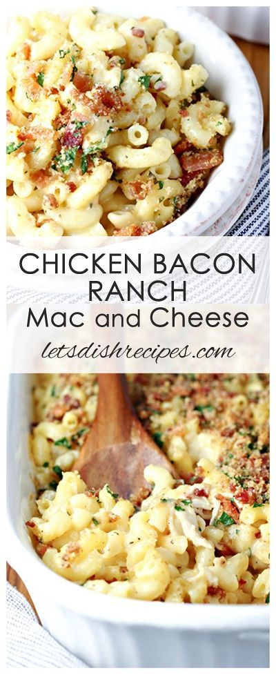 Baked Mac And Cheese With Chicken And Bacon
 Chicken Bacon Ranch Mac and Cheese Recipe
