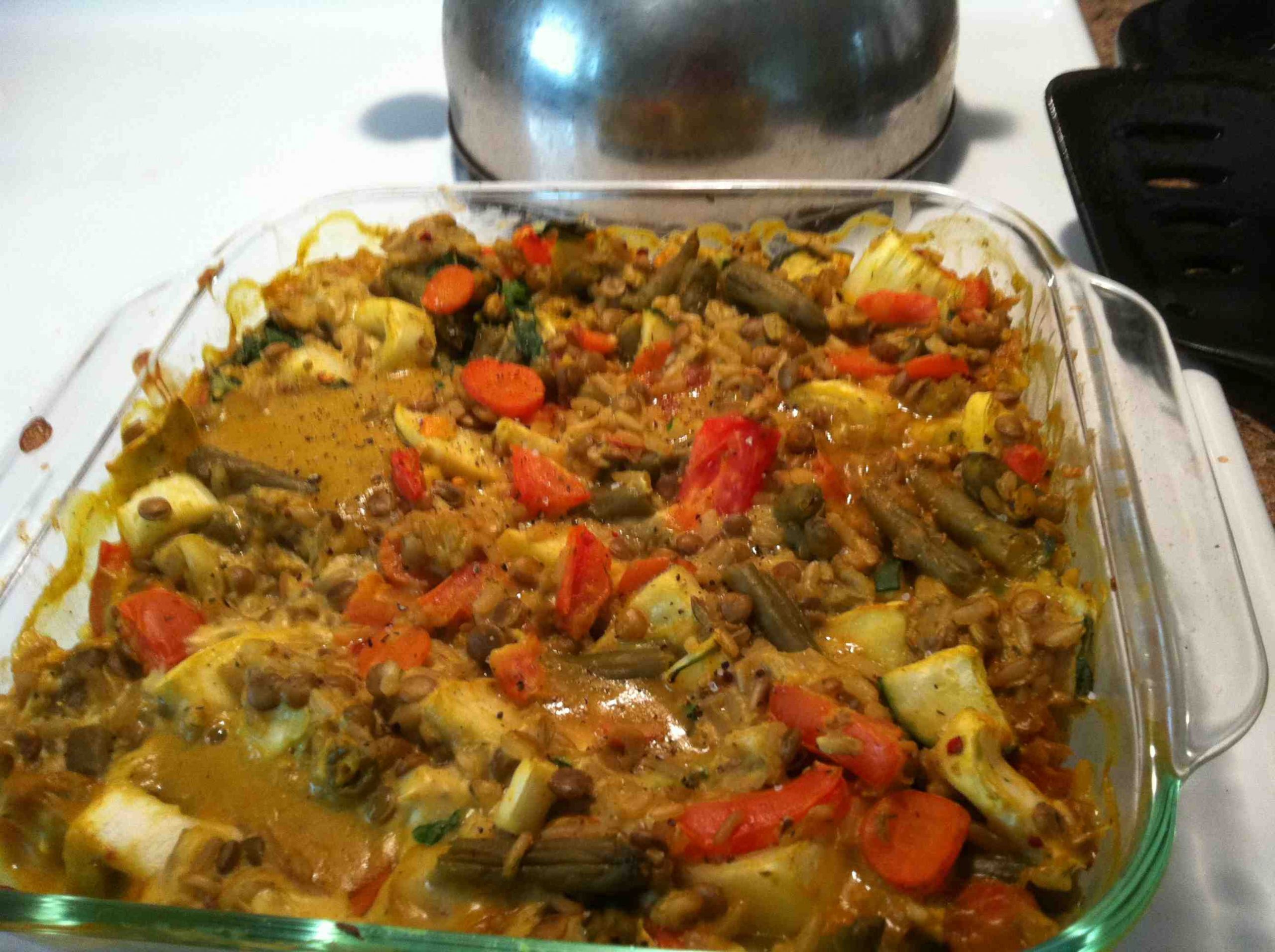 Baked Vegetable Casserole
 Dude baked ve able casserole Wicked baked