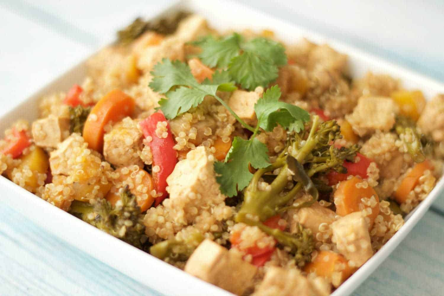 Baked Vegetable Casserole
 Baked Tofu and Ve able Casserole with Quinoa Loving It