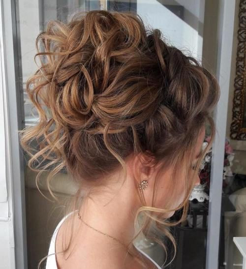 Ball Hairstyles Updo
 40 Creative Updos for Curly Hair in 2019