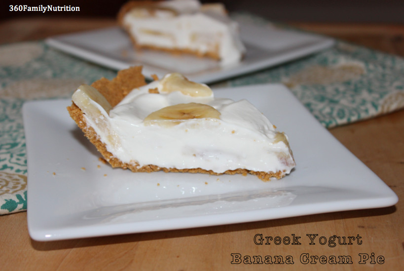 Banana Cream Pie Calories
 Greek Yogurt Banana Cream Pie 360 Family Nutrition