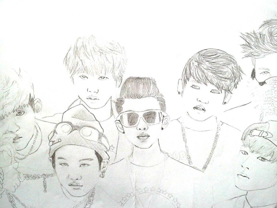 Bangtan Boys Coloring Pages
 BTS Bangtan Boys No more Dream by JokoMato on DeviantArt