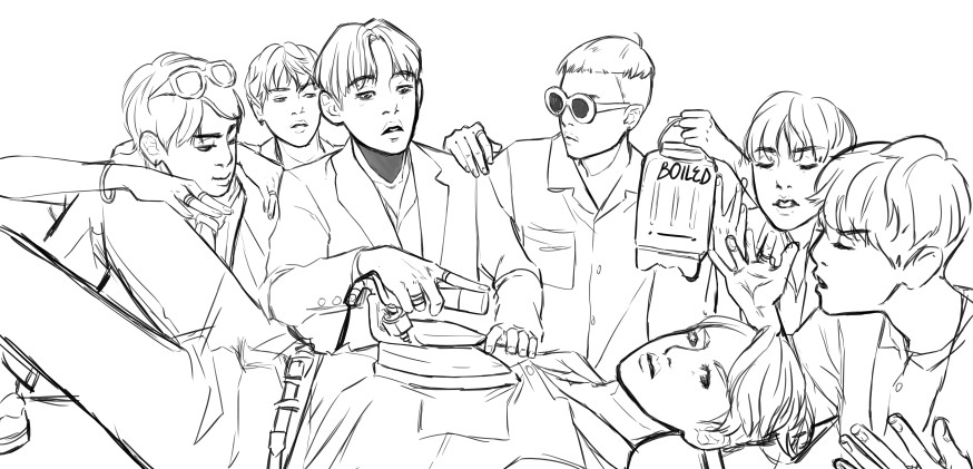 Bangtan Boys Coloring Pages
 THE ART OF MAGGIE VENABLE