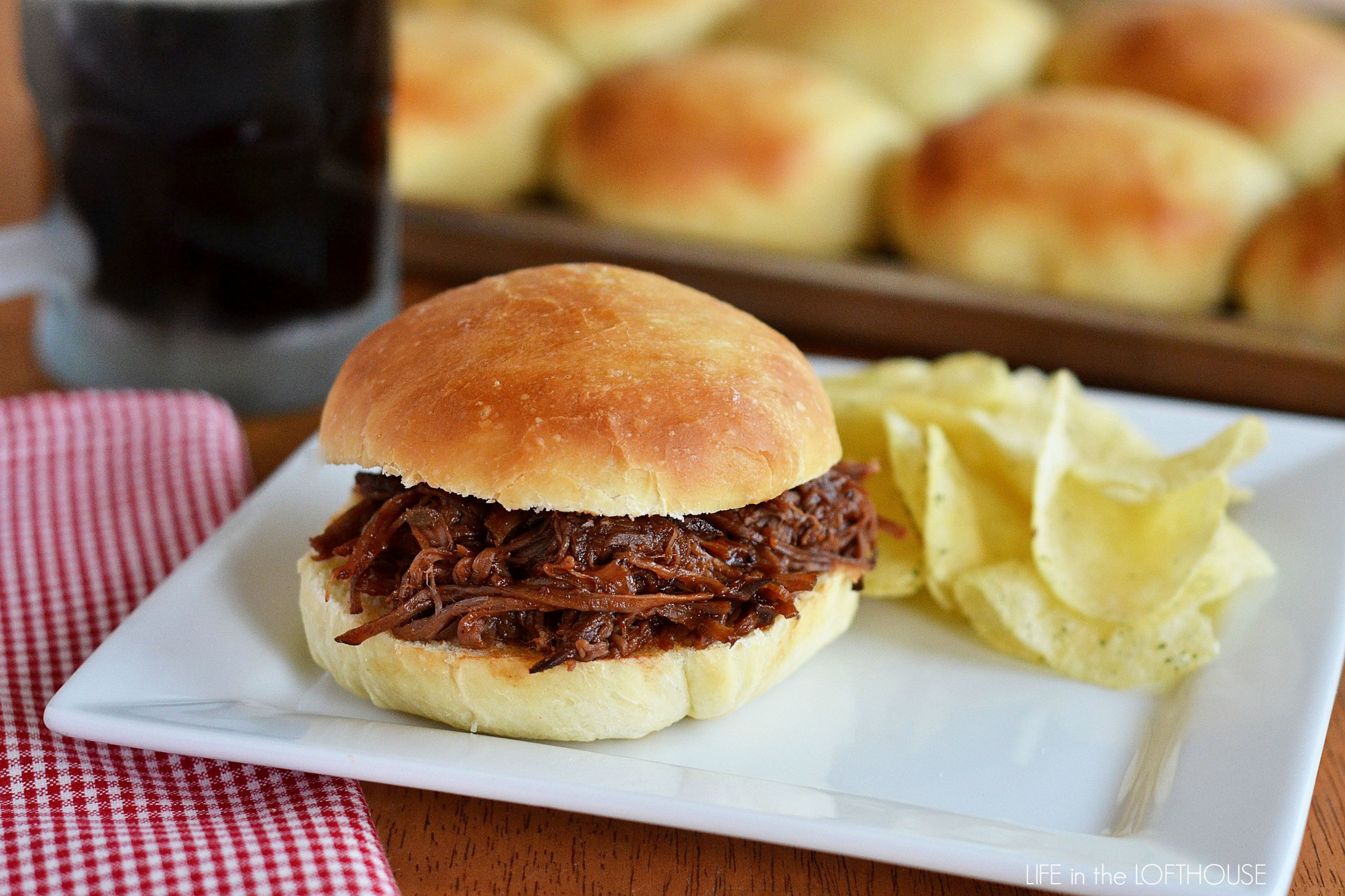 Barbecued Beef Sandwiches
 Sweet BBQ Beef Sandwiches