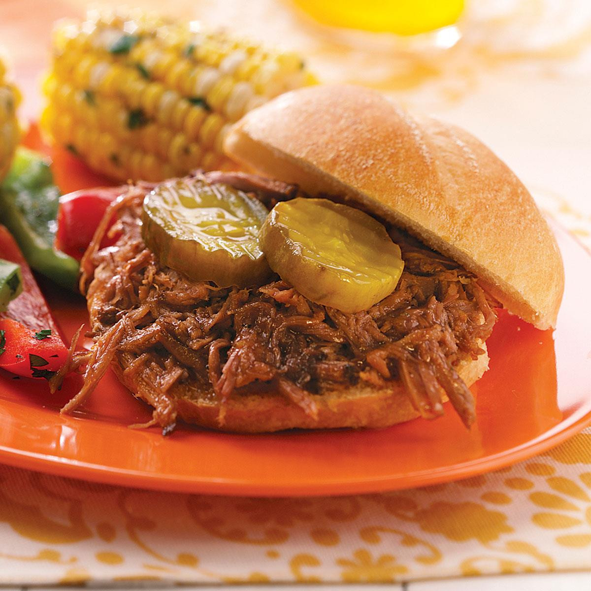 Barbecued Beef Sandwiches
 Shredded Barbecue Beef Sandwiches Recipe