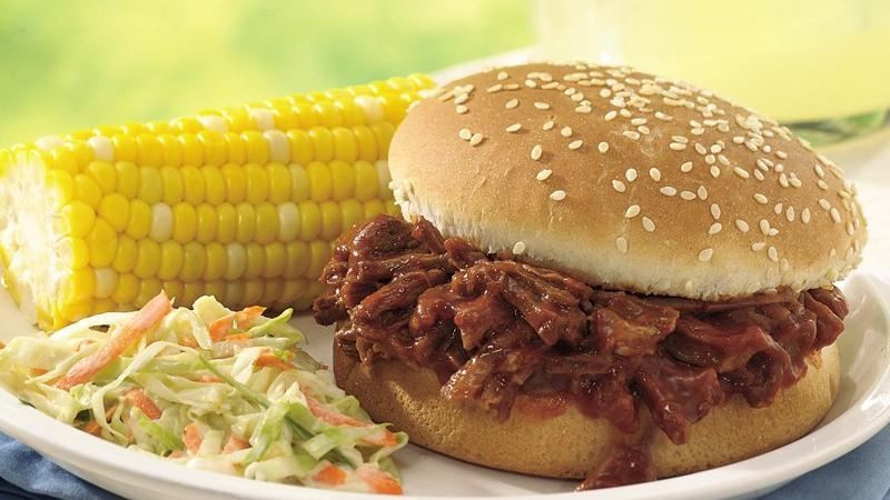 Barbecued Beef Sandwiches
 Slow Cooker Beef and Pork Barbecue Sandwiches recipe from