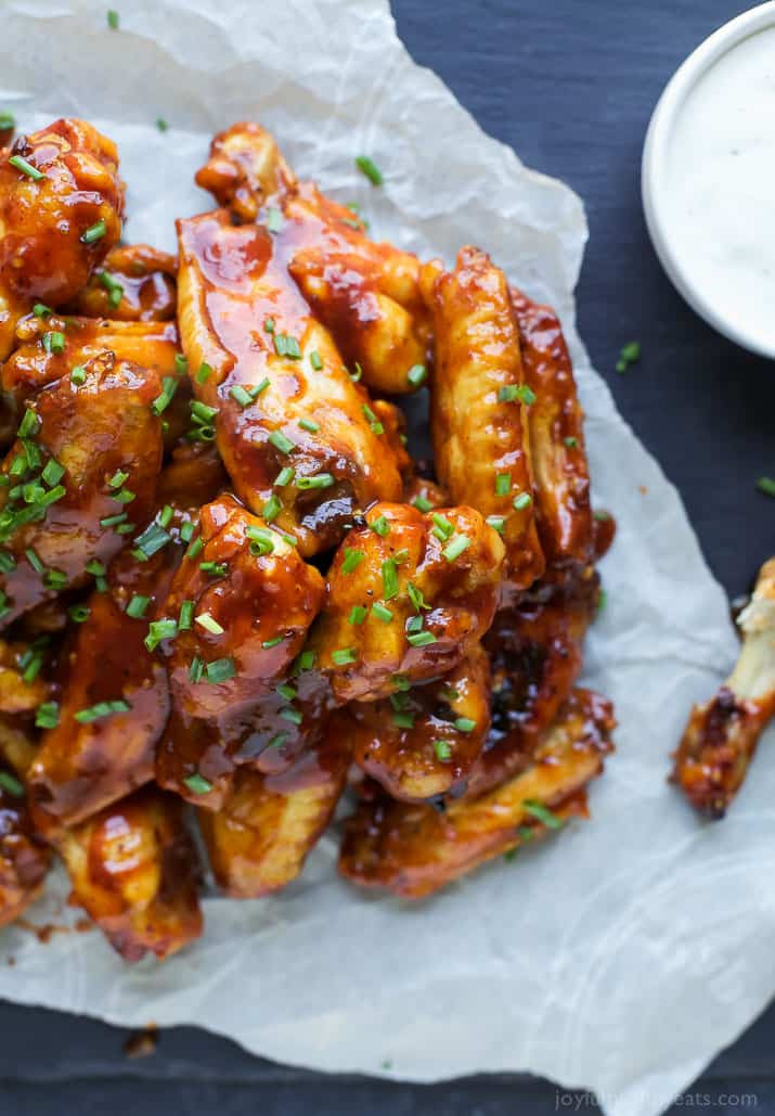 Barbeque Chicken Wings
 Crispy Baked Honey BBQ Chicken Wings