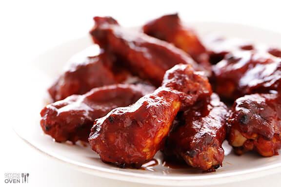 Barbeque Chicken Wings
 Skinny BBQ Baked Chicken Wings