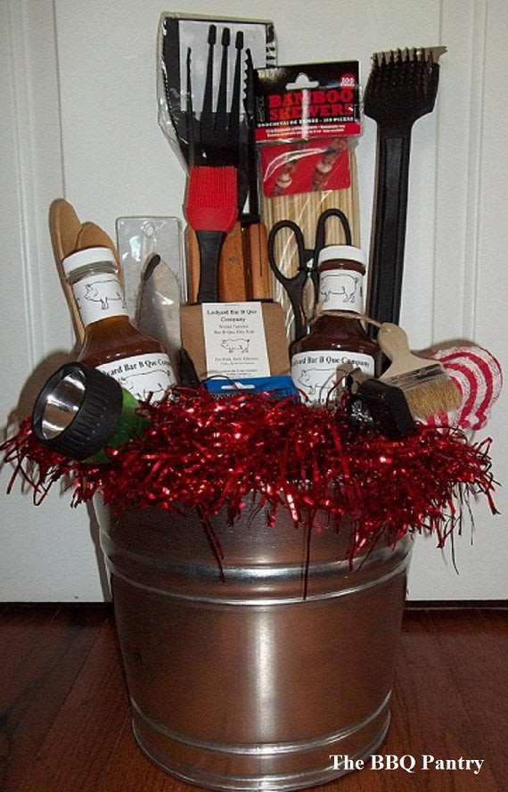 Barbeque Gift Basket Ideas
 Special Occasion BBQ Gift Buckets by TheBBQPantry on Etsy