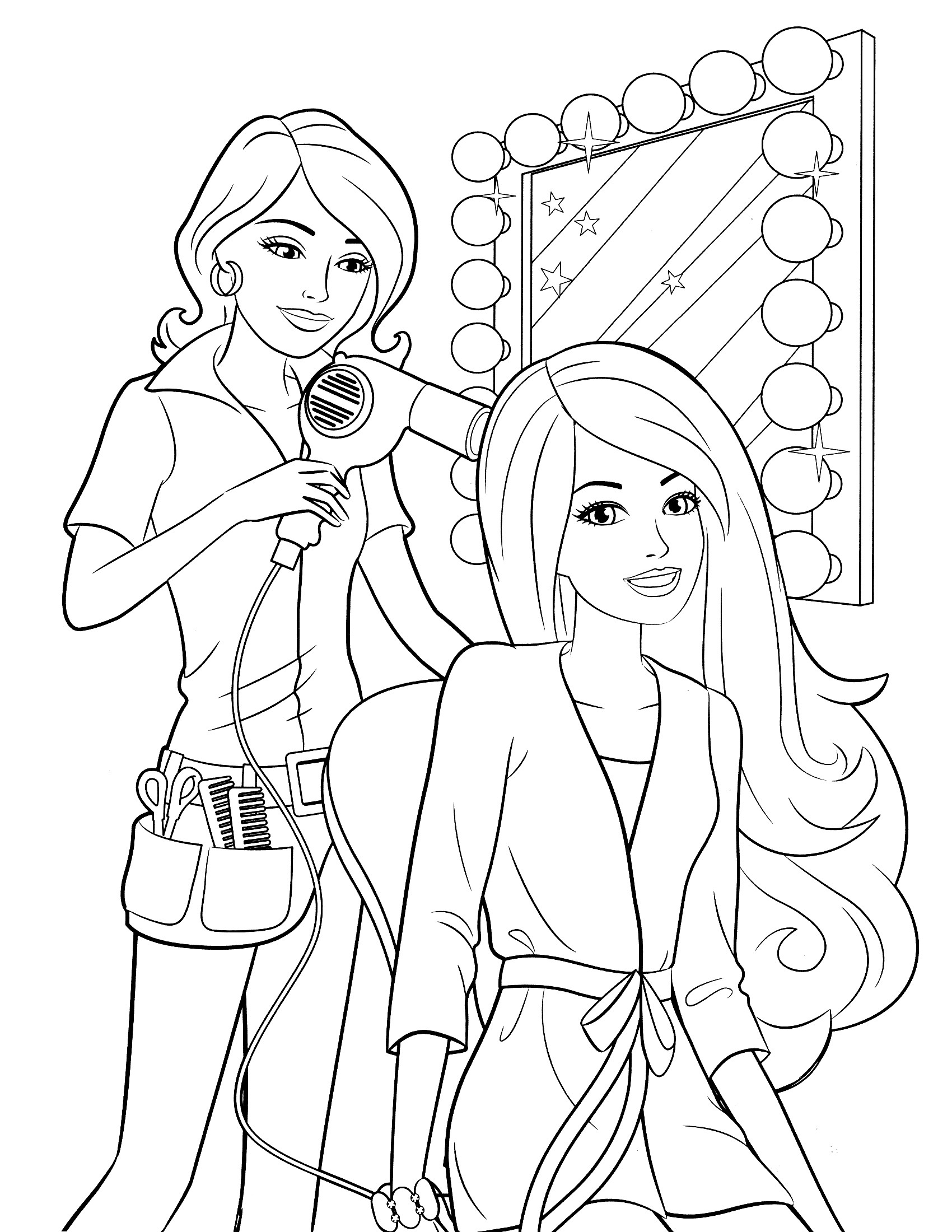 Barbie Coloring Pages For Girls
 Barbie coloring pages for girls timeless miracle