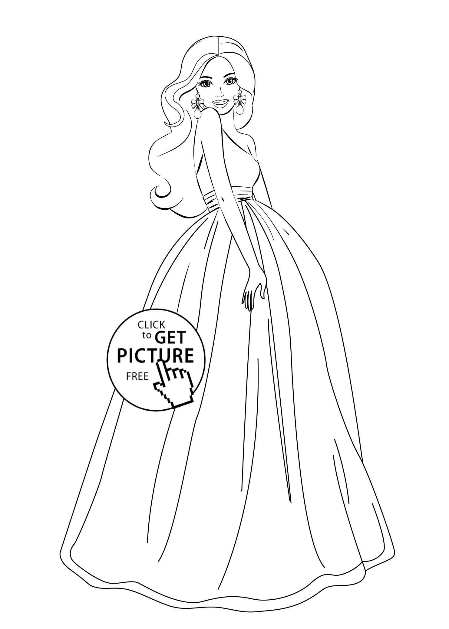 Barbie Coloring Pages For Girls
 Barbie coloring pages for girls free printable