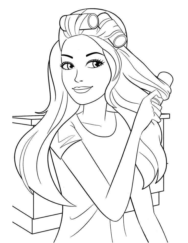 Barbie Coloring Pages For Girls
 17 Best images about Color Barbie on Pinterest