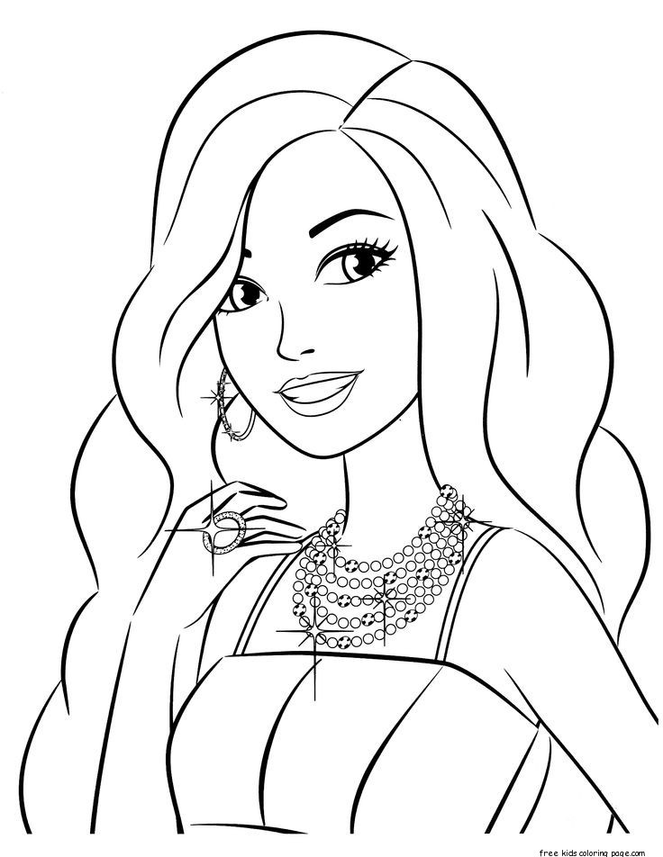 Barbie Coloring Pages For Kids
 Barbie My Scene Coloring Pages Coloring Pages