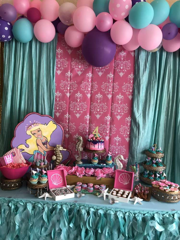 Barbie Mermaid Birthday Party Ideas
 Barbie Mermaid Birthday Party Ideas in 2019