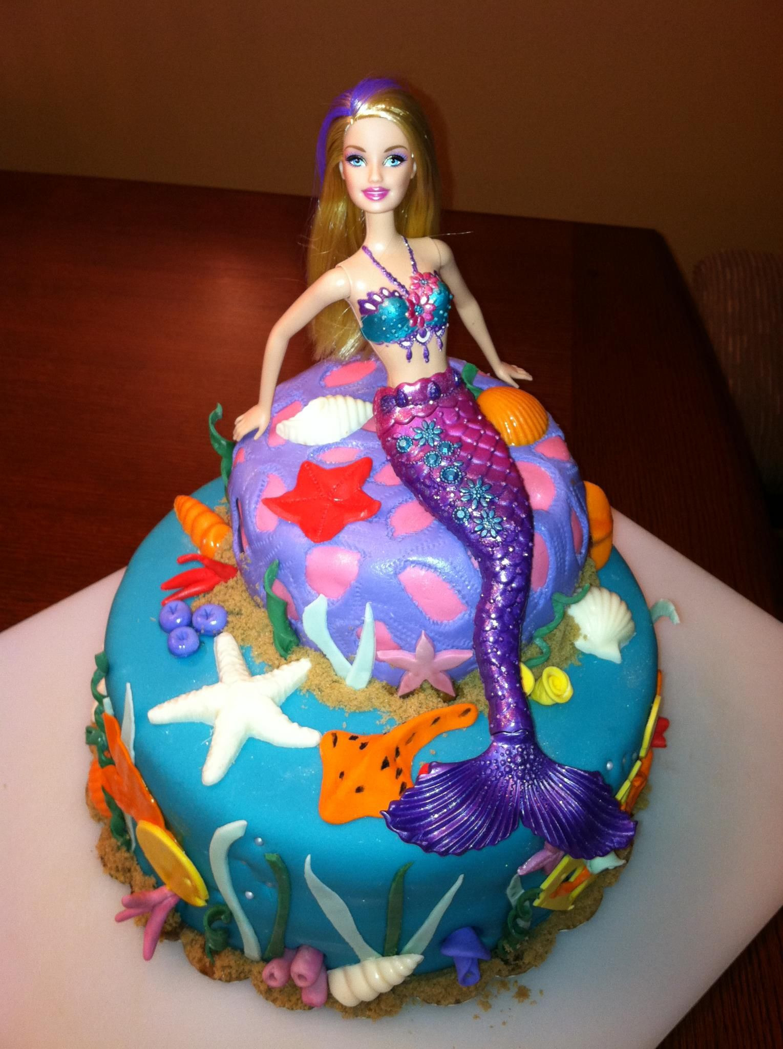 Barbie Mermaid Birthday Party Ideas
 mermaid barbie cake