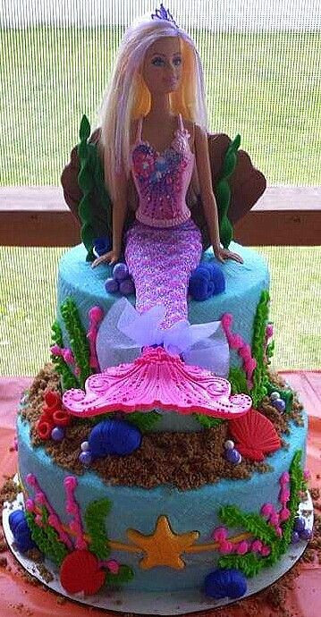 Barbie Mermaid Birthday Party Ideas
 Barbie Mermaid Under the Sea Birthday Cake Cakes by