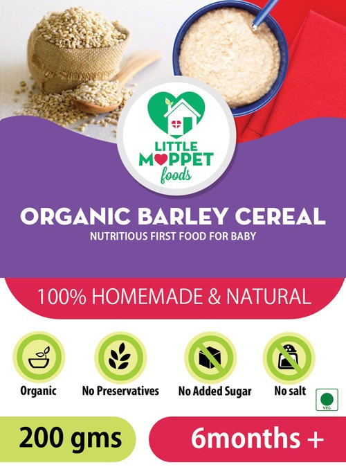 Barley Baby Cereal
 Little Moppet Foods – MyLittleMoppet Store