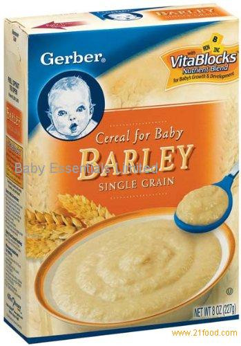 Barley Baby Cereal
 Gerber Cereal Barley Single Grain 8 Ounce Boxes products