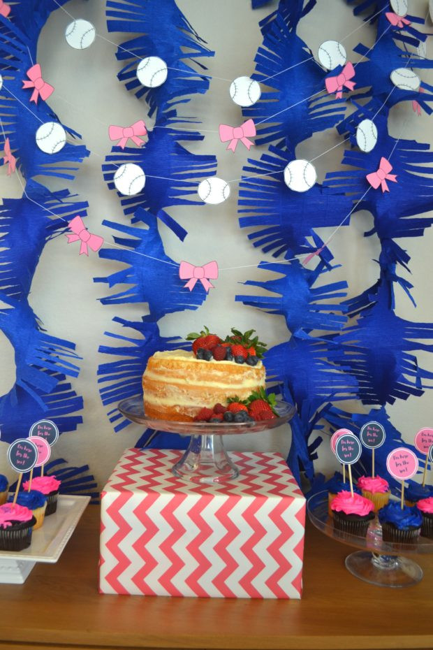 Baseball Gender Reveal Party Ideas
 Real Life Party Baseball or Bows Themed Gender Reveal