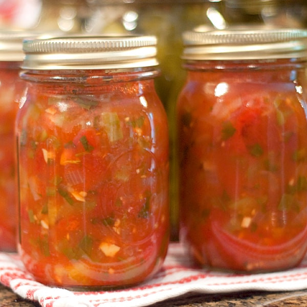 Basic Salsa Recipe
 Basic Salsa Canning Recipe from Never Enough Thyme