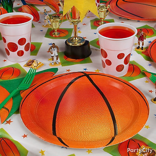 Basketball Birthday Party Places
 Basketball Place Setting Idea Party City