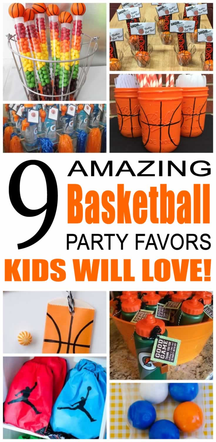 Basketball Gift Bag Ideas
 Basketball Party Favor Ideas