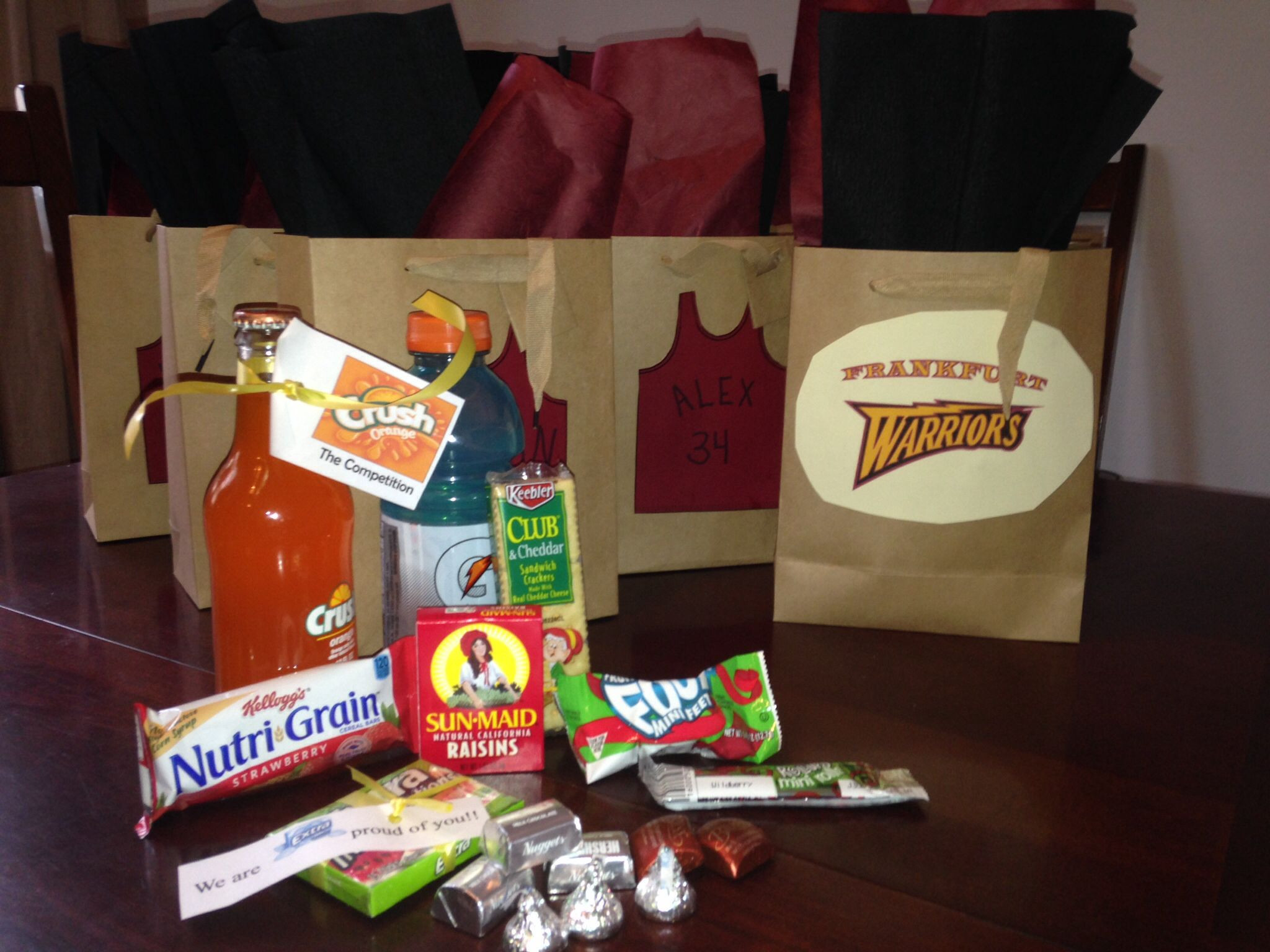 Basketball Gift Bag Ideas
 Basketball Spirit Bags Team Spirit Bags